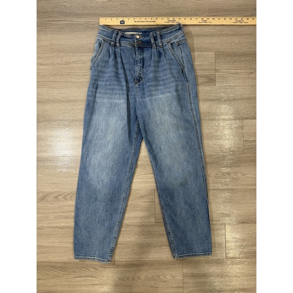 Pilcro Denim - Anthropologie Pilcro Ultra High Rise Pleated Jeans Women's 28